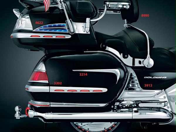 GL1800 Lighted Saddlebag Moldings