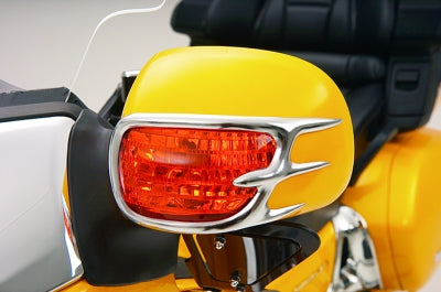 Goldwing GL1800 Big Bike Parts Show Chrome Mirror Back Accent Grilles