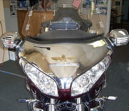 Goldwing GL1800 Add On Chrome Mirror Housings