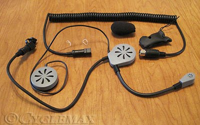 goldwing motorcycle helmet microphone The Shop Half Helmet Headset Compatible with 5-Pin Honda Goldwing, Yamaha, and Kawasaki Audio Systems | Fits Most Half Helmets have for your next trip Ear Pouch Half Helmet Headset