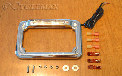 Chrome LED License Frame