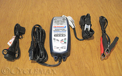 TecMate Optimate 3 Battery Charger/Maintainer