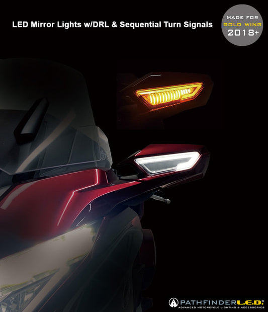 2018+ Goldwing GL1800 Sequential Mirror LED Light