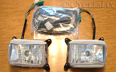 2 LED H6 Bulbs For GL1500 Goldwing Fog Lights – Ice Blue 8000K, Fits Many ATVs & UTVs