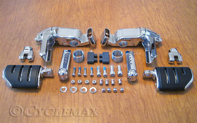 Kuryakyn Ergo II Gloss Black Cruise Mounts with Mini Arms with Trident Dually Pegs 3995 Kuryakyn Ergo II Gloss Black Cruise Mounts with Mini Arms with Trident Dually Pegs 3995
