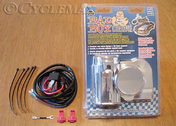 Chrome Bad Boy Air Horn with Wiring Kit