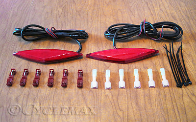 Can-Am Spyder, Red LED Rear Marker Lights, Rear Marker Lights, Show Chrome, 41-161R
