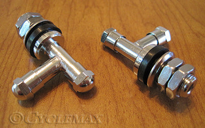 Nickel Plated T-Valve Tire Valve Stems