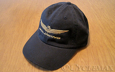 Black Goldwing Twill Baseball Cap