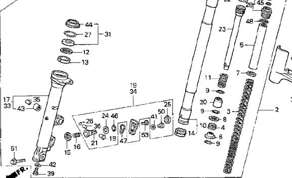Goldwing, GL1500, Front Fork Bushing, Slider Bushing, Guide Bushing ...